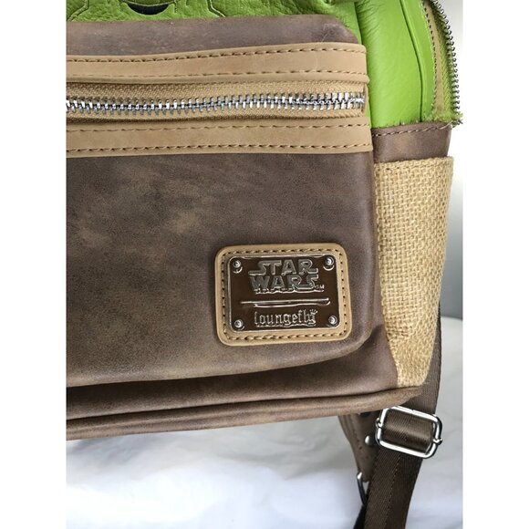 Disney parks Exclusive Star Wars Master YODA Loungefly Mini Backpack Bag SEE PIC main image 6